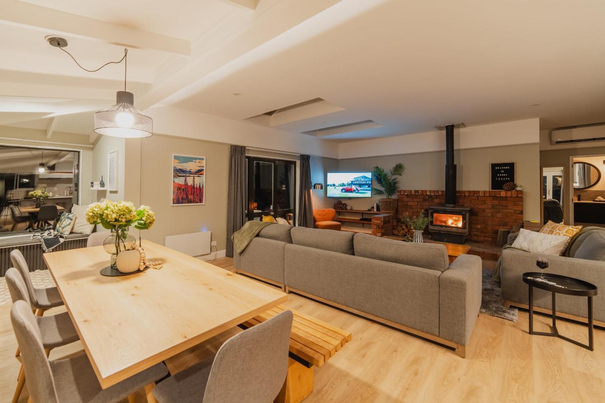 Galaxy 3Br Modern Home With Fireplace Outdoor Spa Lake Tekapo Esterno foto